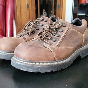 CAT Rugged Brown Leather Men's Boots